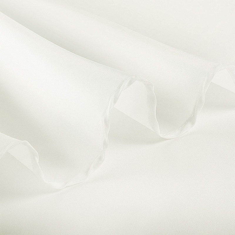 Ascoza 2pack 70 Inch Ivory Round Tablecloth in Polyester Fabric for Wedding/Banquet/Restaurant/Parties - Image 2